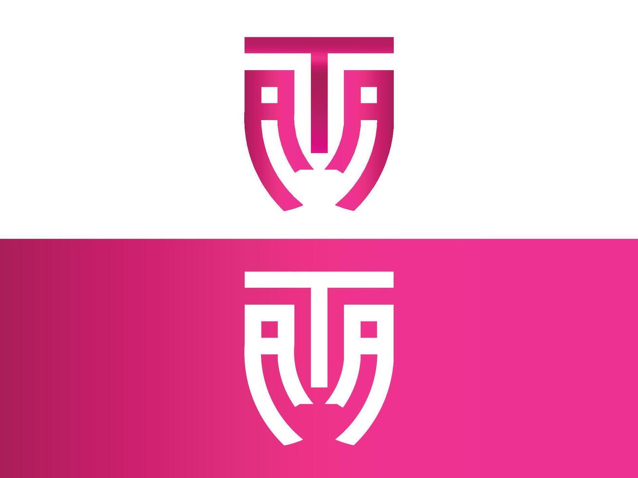 ATA LETTER LOGO vector