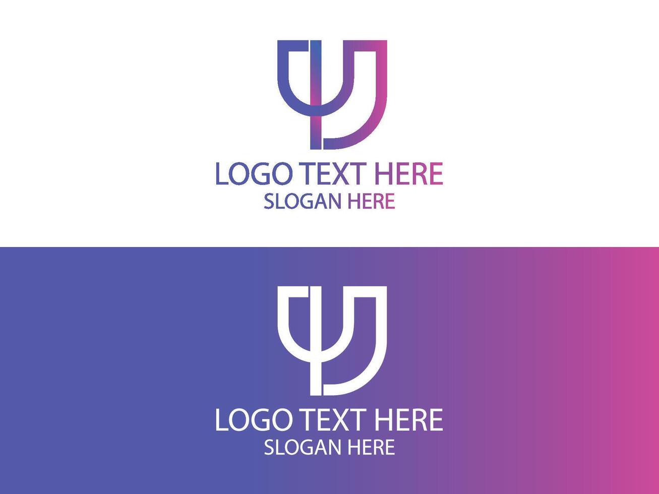 UV LETTER LOGO vector