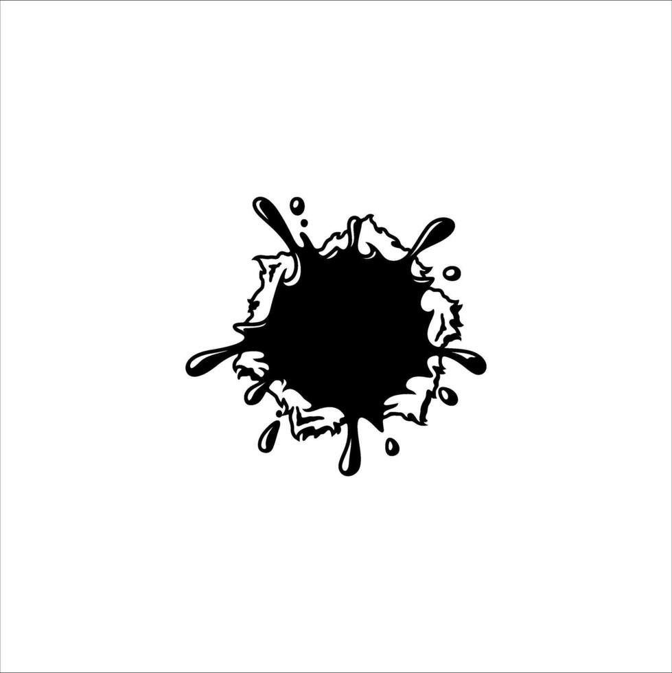 Illustration of a black hole on paper vector