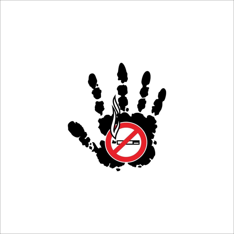 Symbol that symbolizes not smoking vector