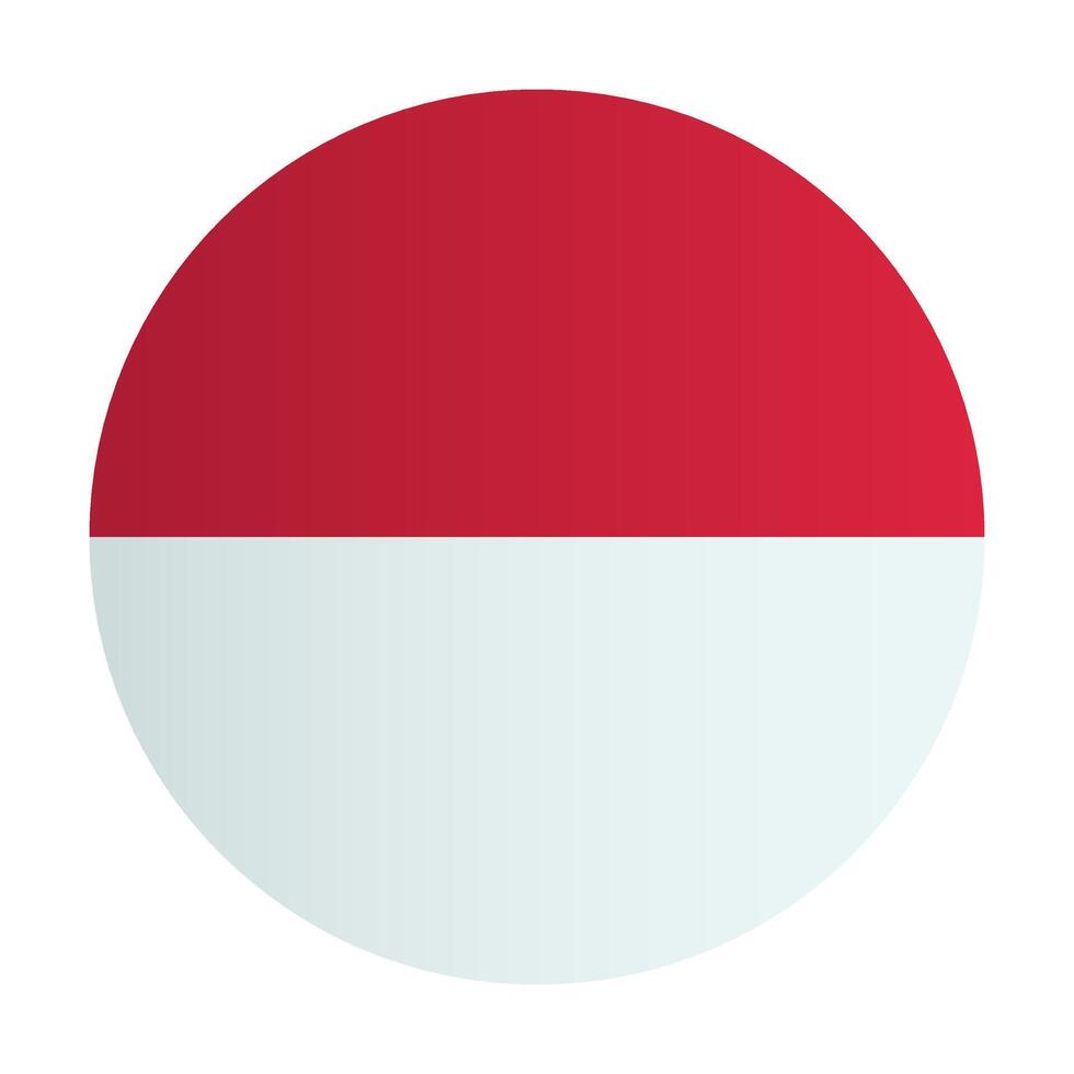 National flag of Indonesia island badge. Country identity vector