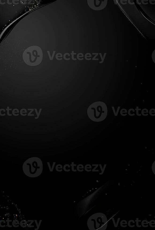A black background with a faint shine and the hint of luxury products in the corners, perfect for adding advertising text photo