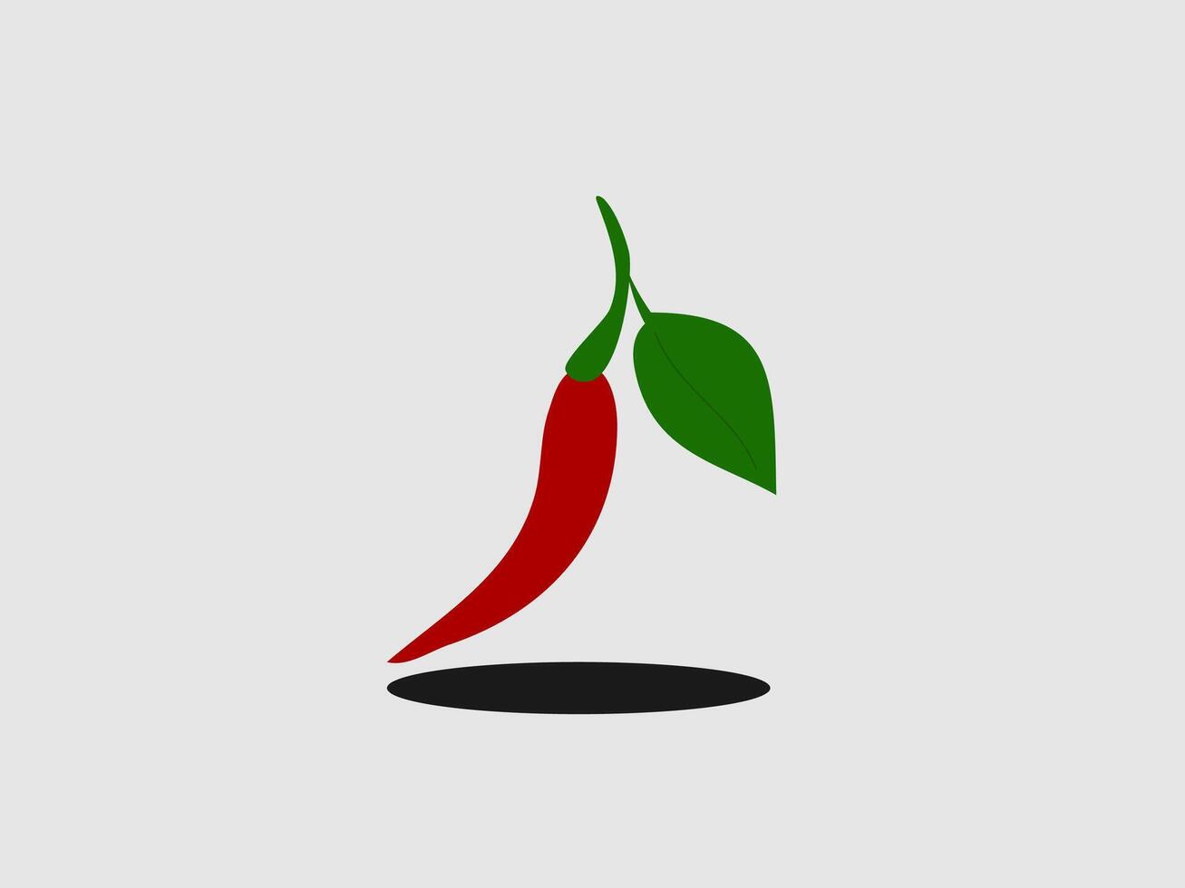 chili pepper illustration flat design vector