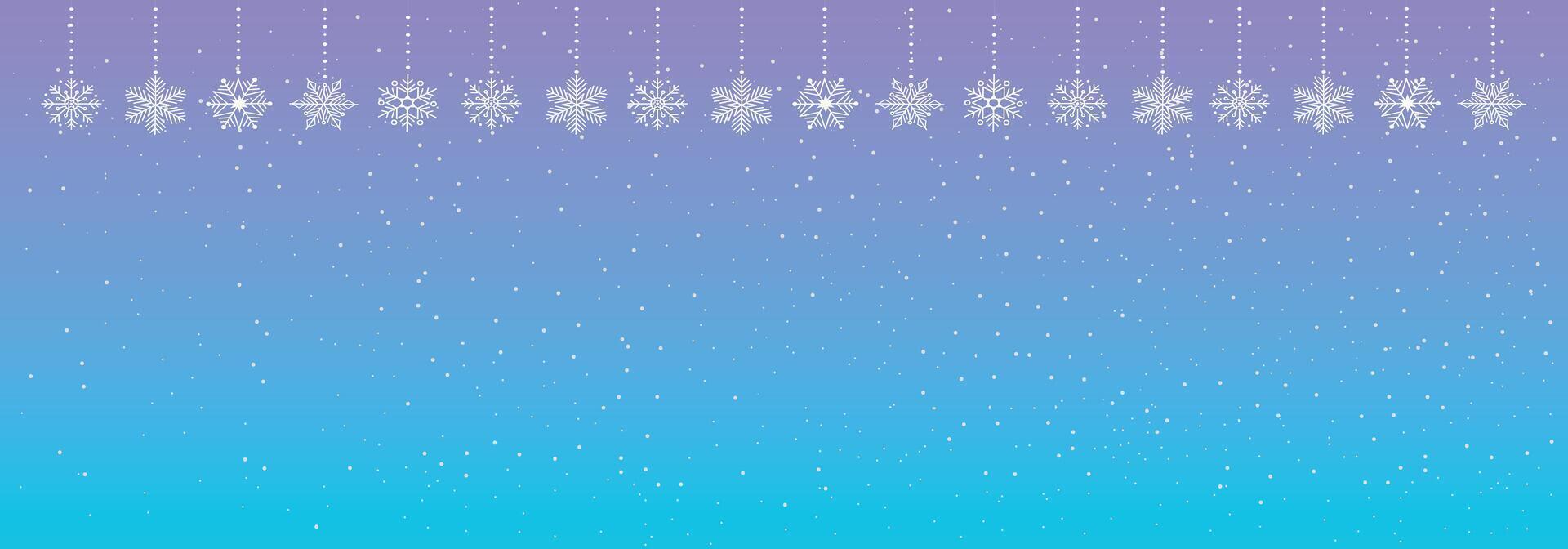 Winter Seamless Pattern with Snowflakes. vector