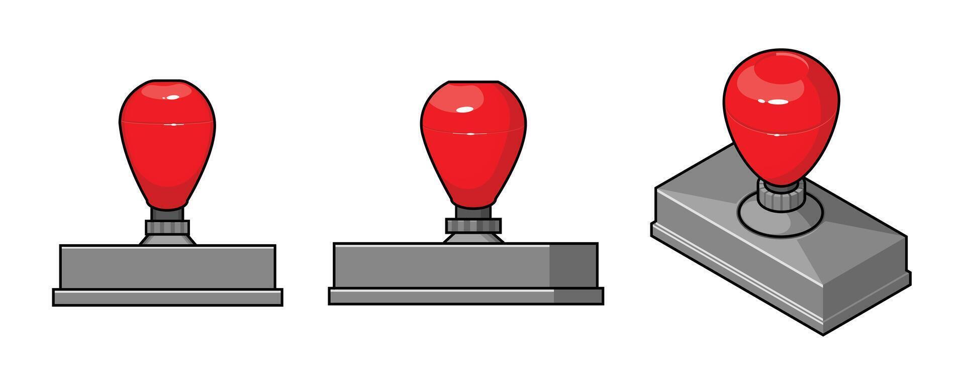 Rubber Stamp Approval Ink Polymer Seal vector