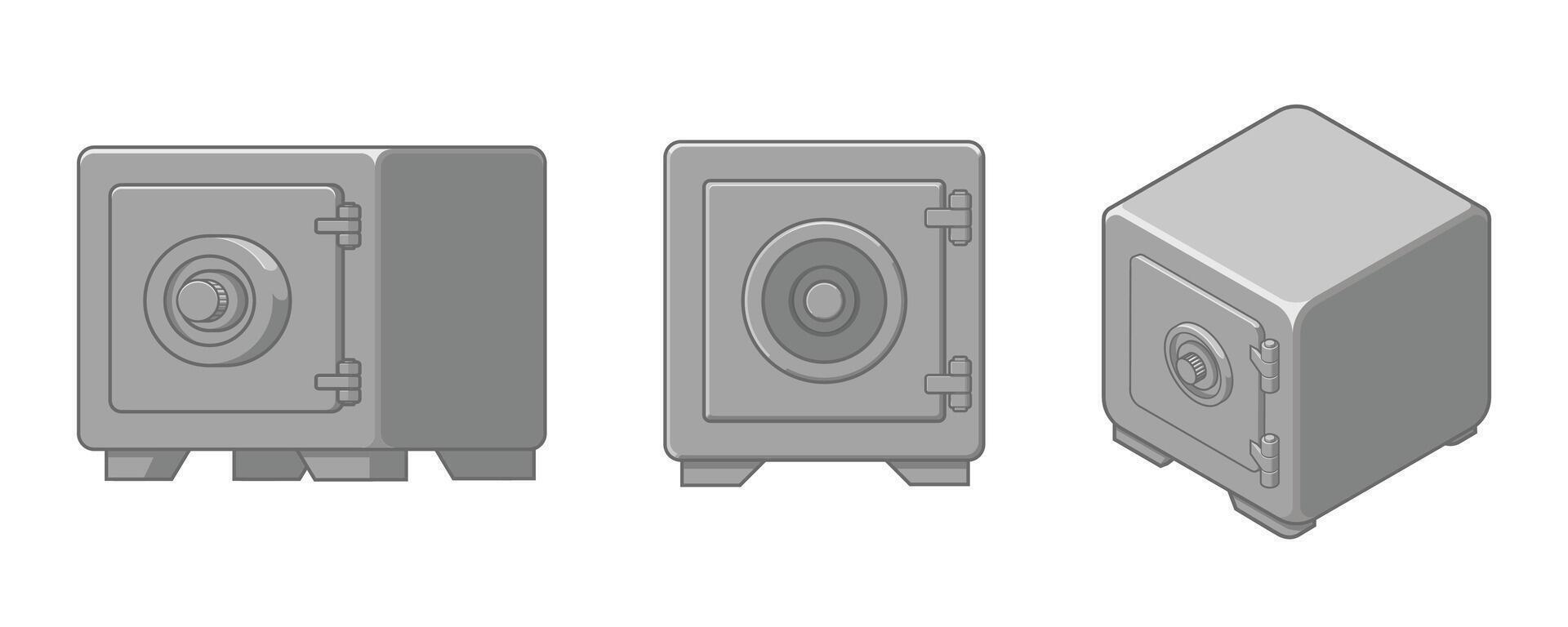 Safe Deposit Box Bank money locker vector