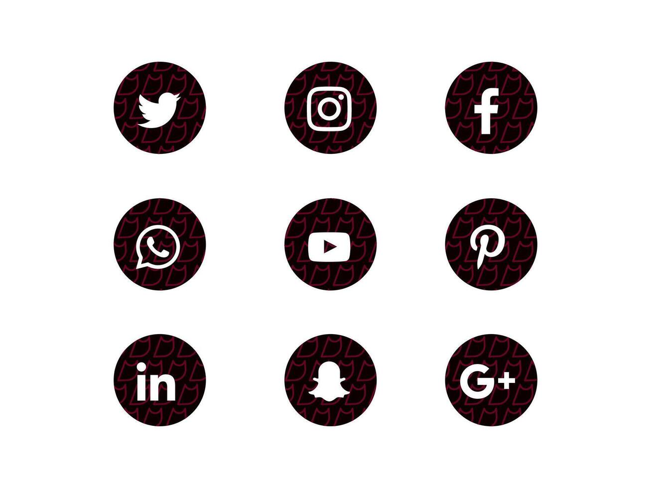 Perfect Social Media Icons vector