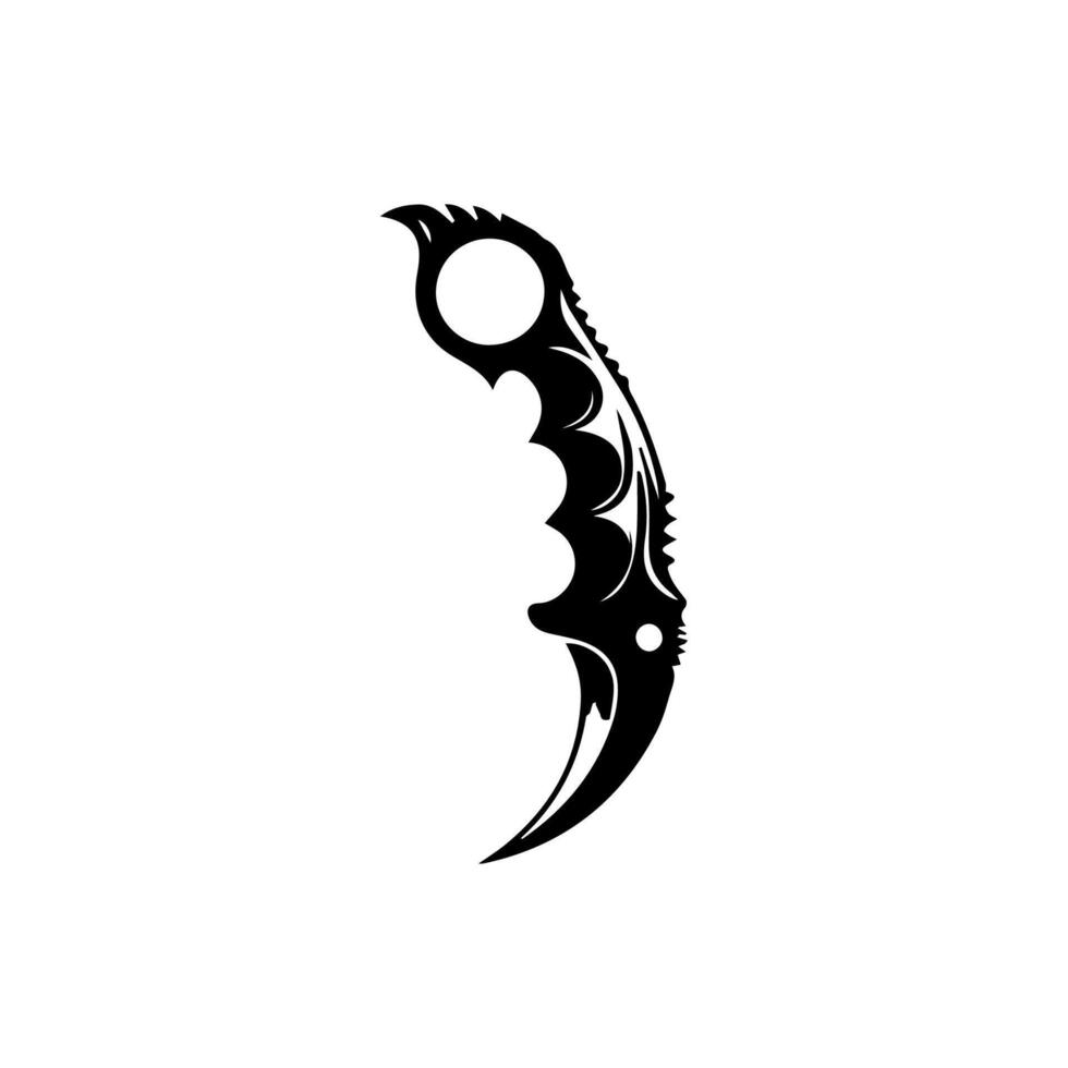 Black Karambit The Art of the Blade vector