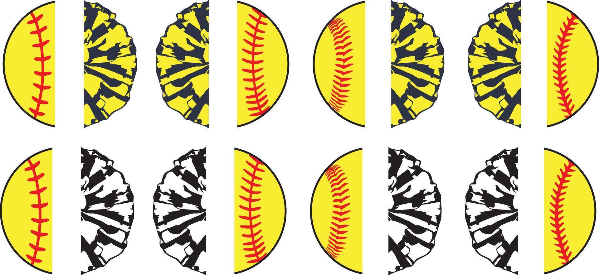 Cheerleader, Cheer Baseball Balls, Baseball Cut Files vector