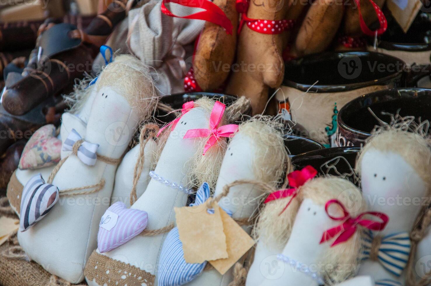 A display of dolls photo