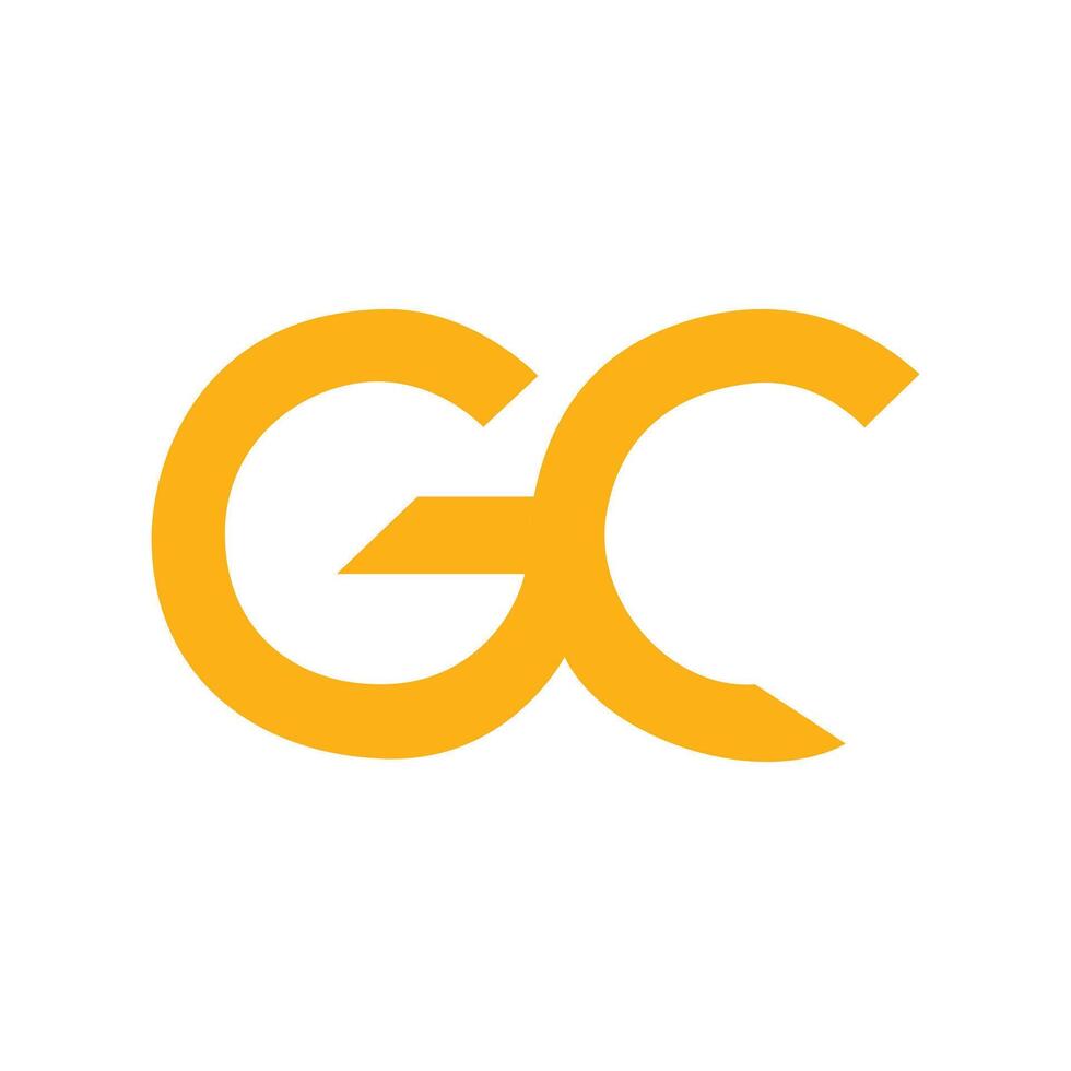 GC letter logo design vector