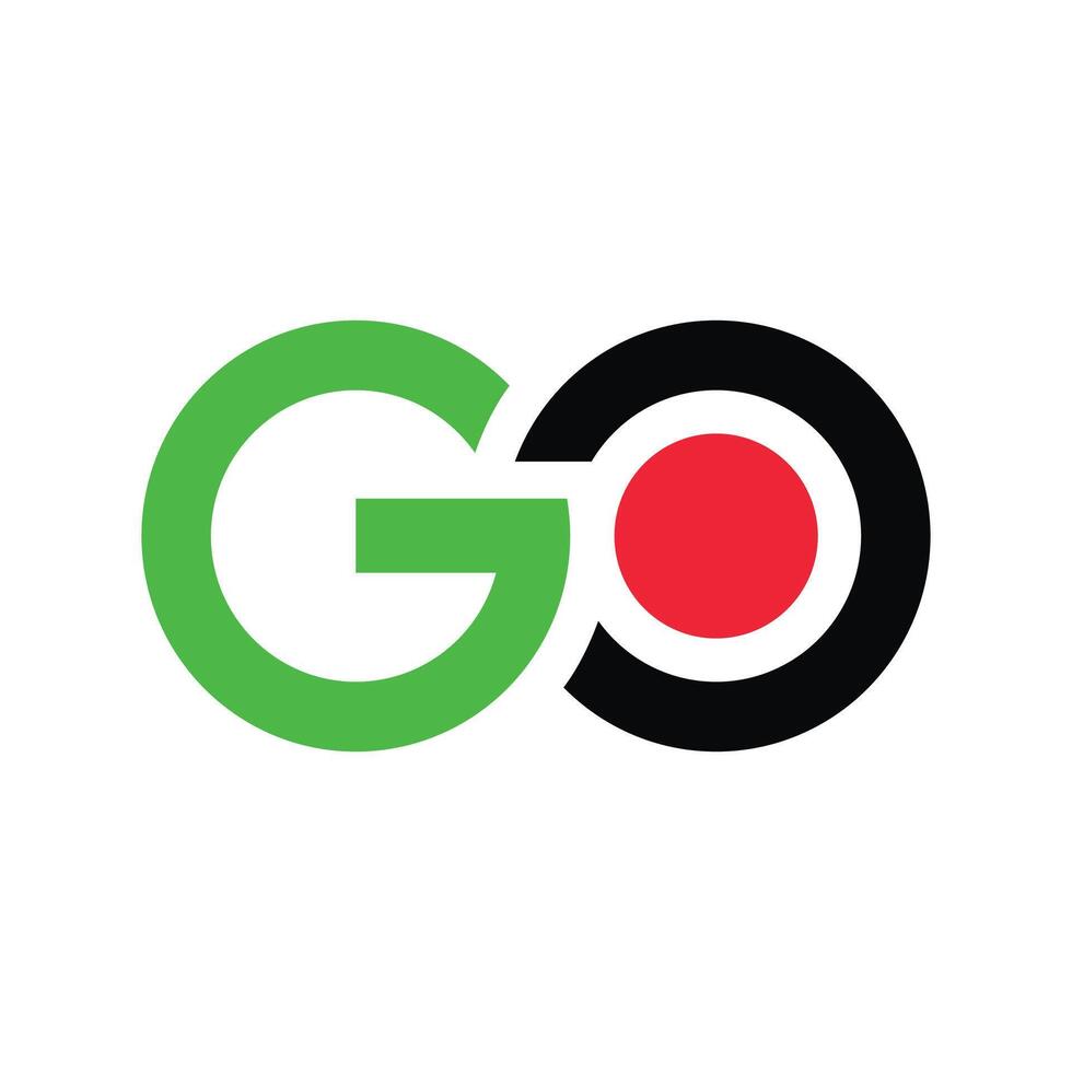 Go logo design vector