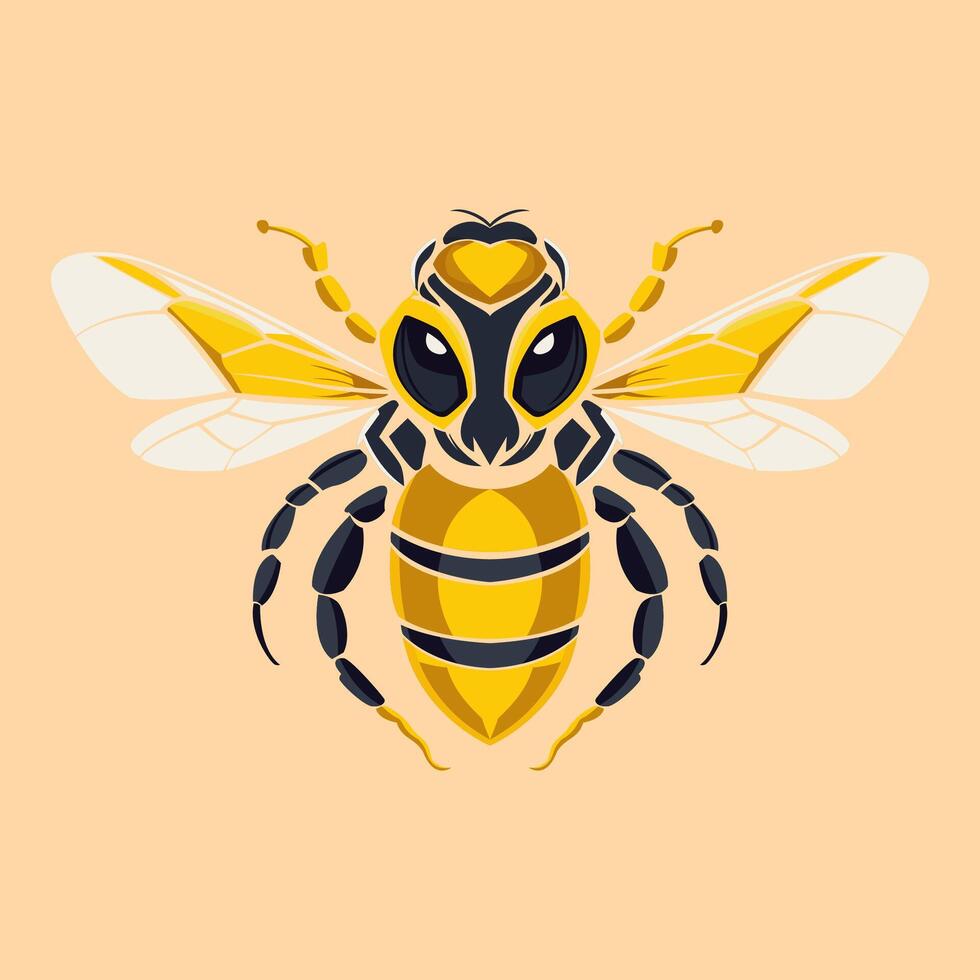 Bee logo beautiful bee logo vector