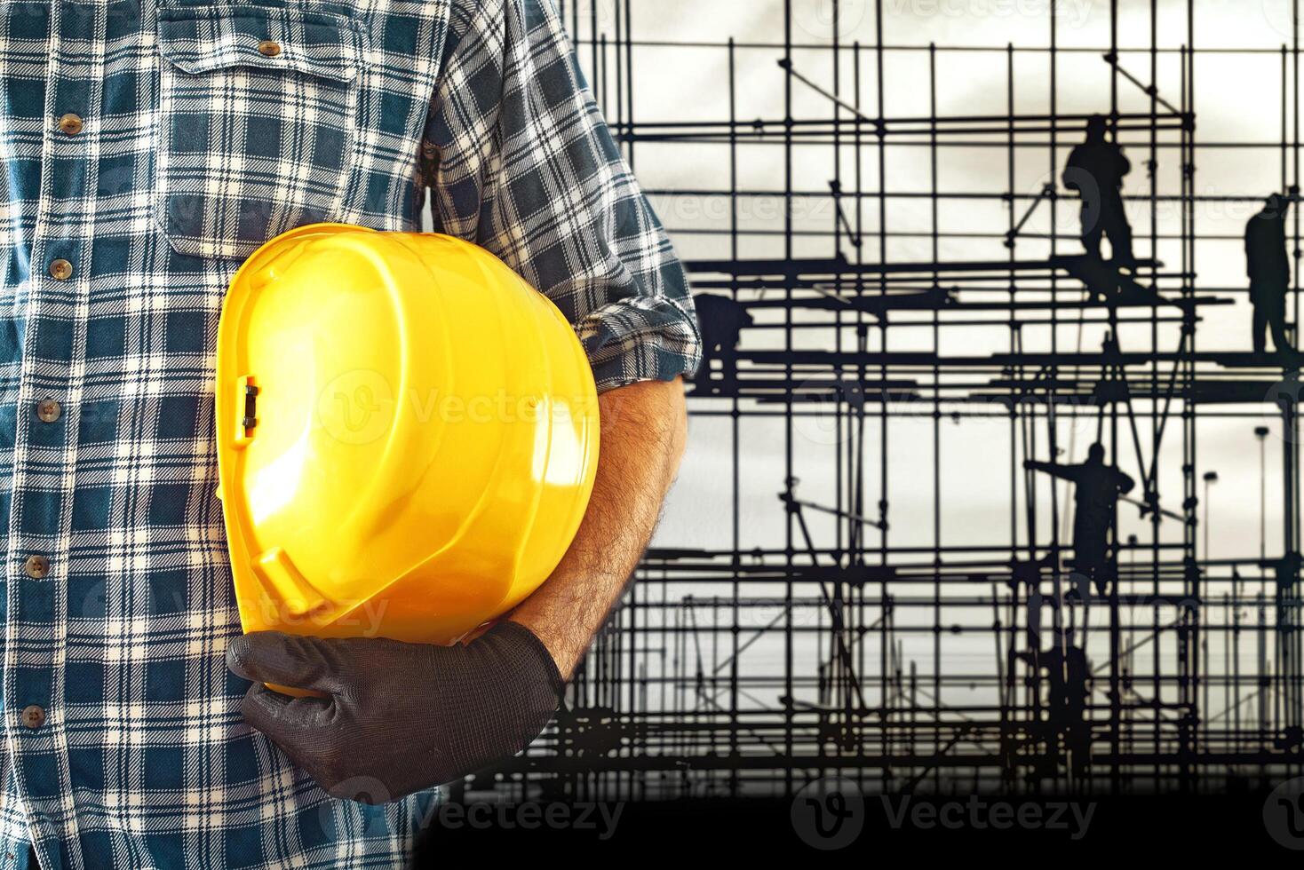 Construction worker at site photo