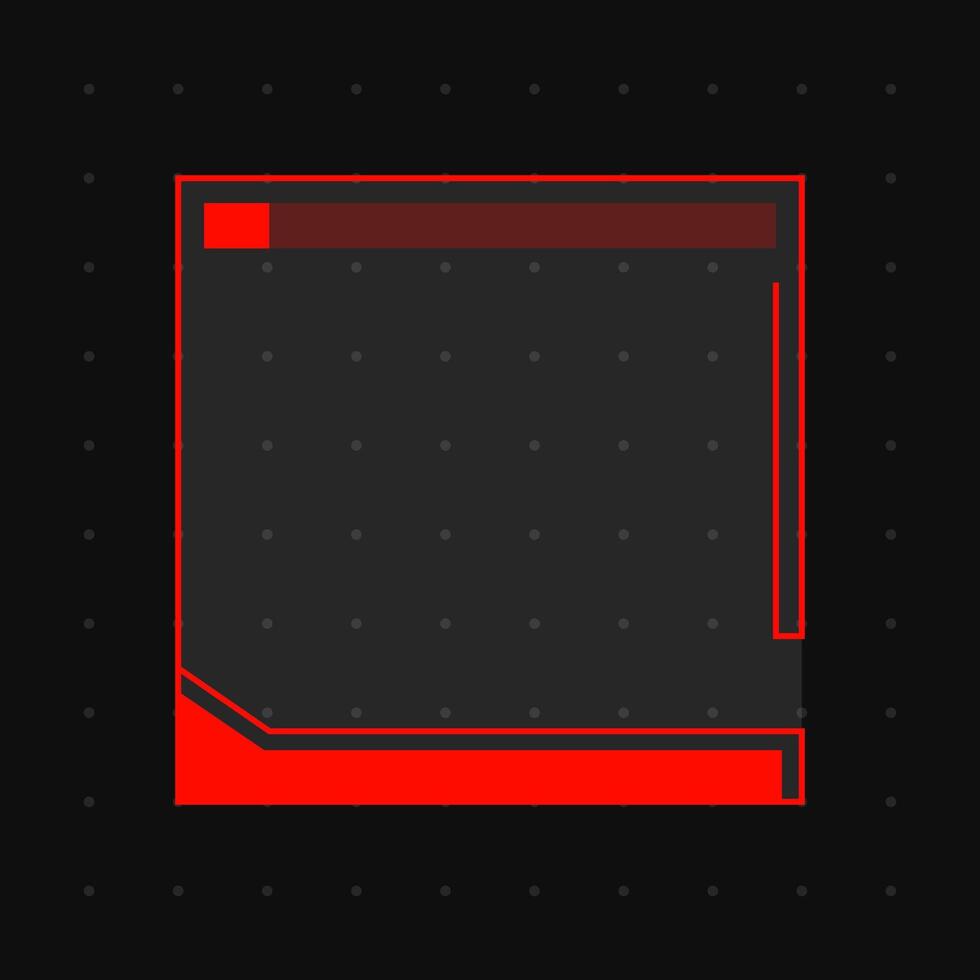Futuristic element illustration. Colorful frame overlay. vector
