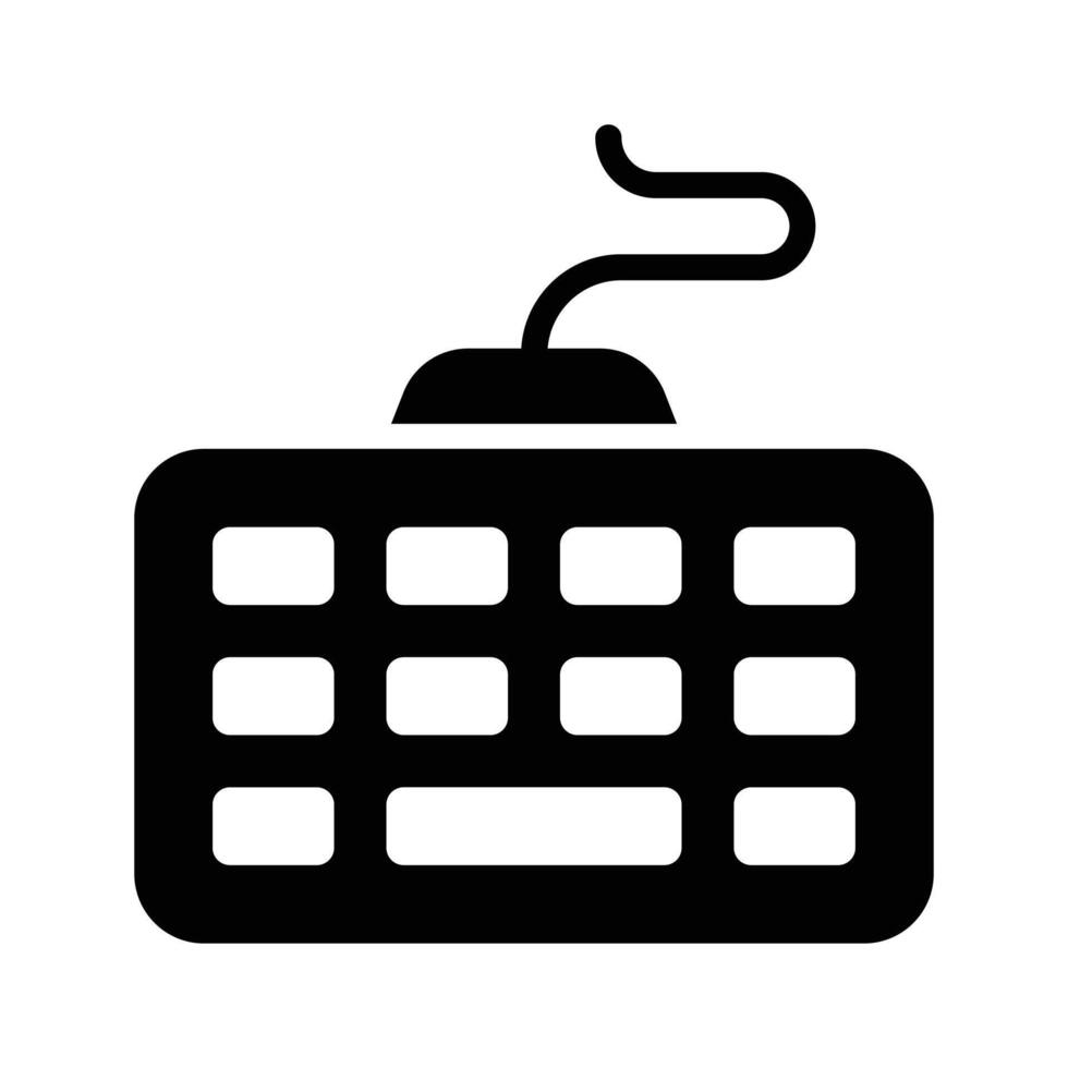 Simple keyboard icon use for typing-related designs vector