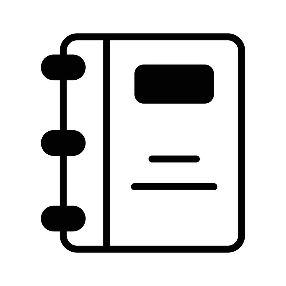 An amazing icon of notebook in modern style vector
