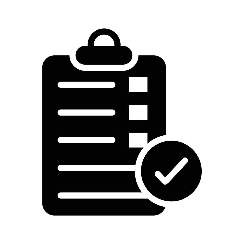 Checklist icon for managing tasks and to do lists vector