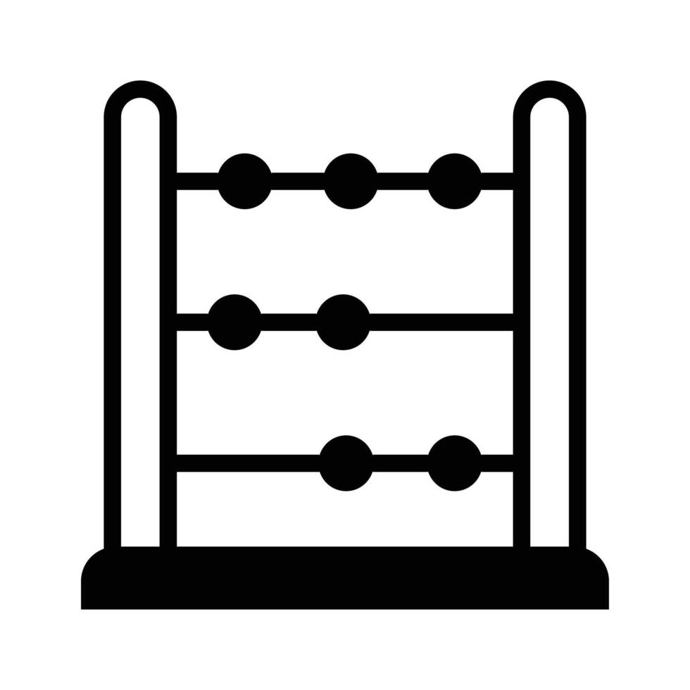 A modern abacus icon,mathematical tool vector