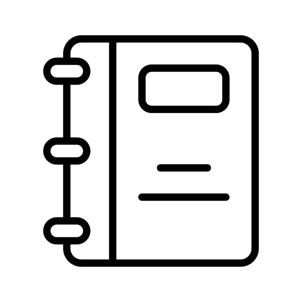 An amazing icon of notebook in modern style vector
