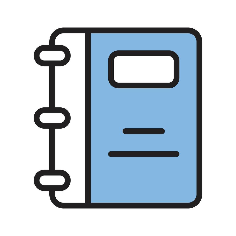 An amazing icon of notebook in modern style vector