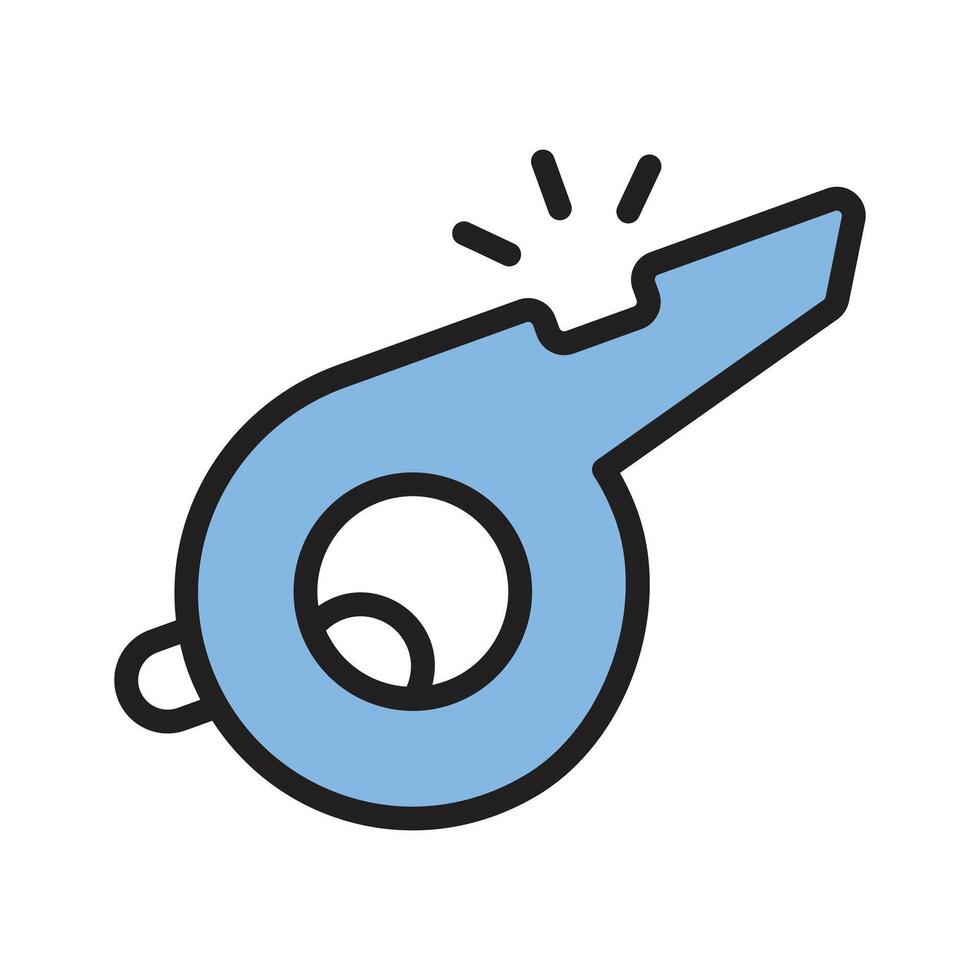 A stylish whistle icon, perfect for alerts and notifications vector