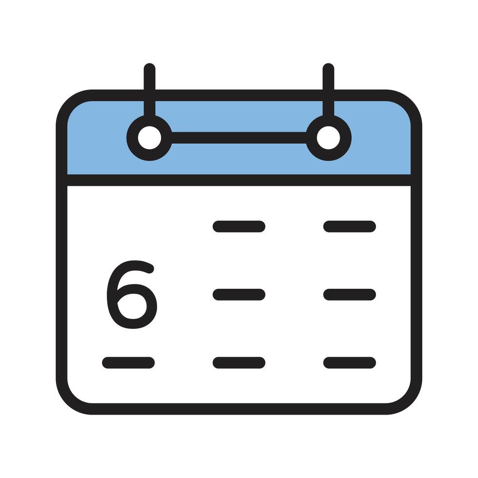 Calendar design, customizable icon isolated on white background vector