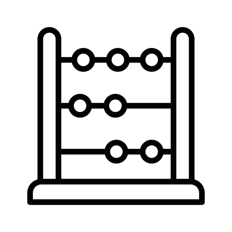 A modern abacus icon,mathematical tool vector