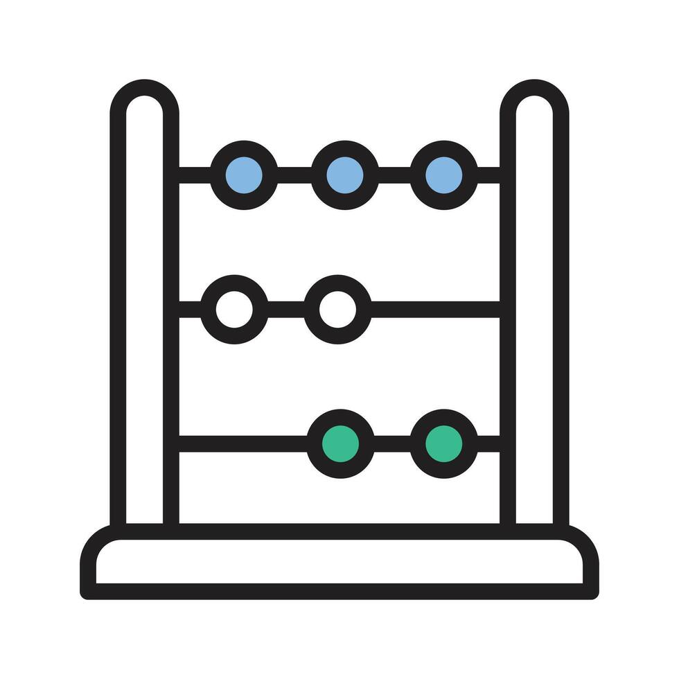A modern abacus icon,mathematical tool vector