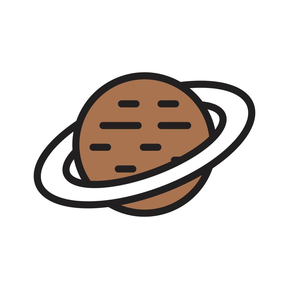 Planet icon great for scientific and educational content vector