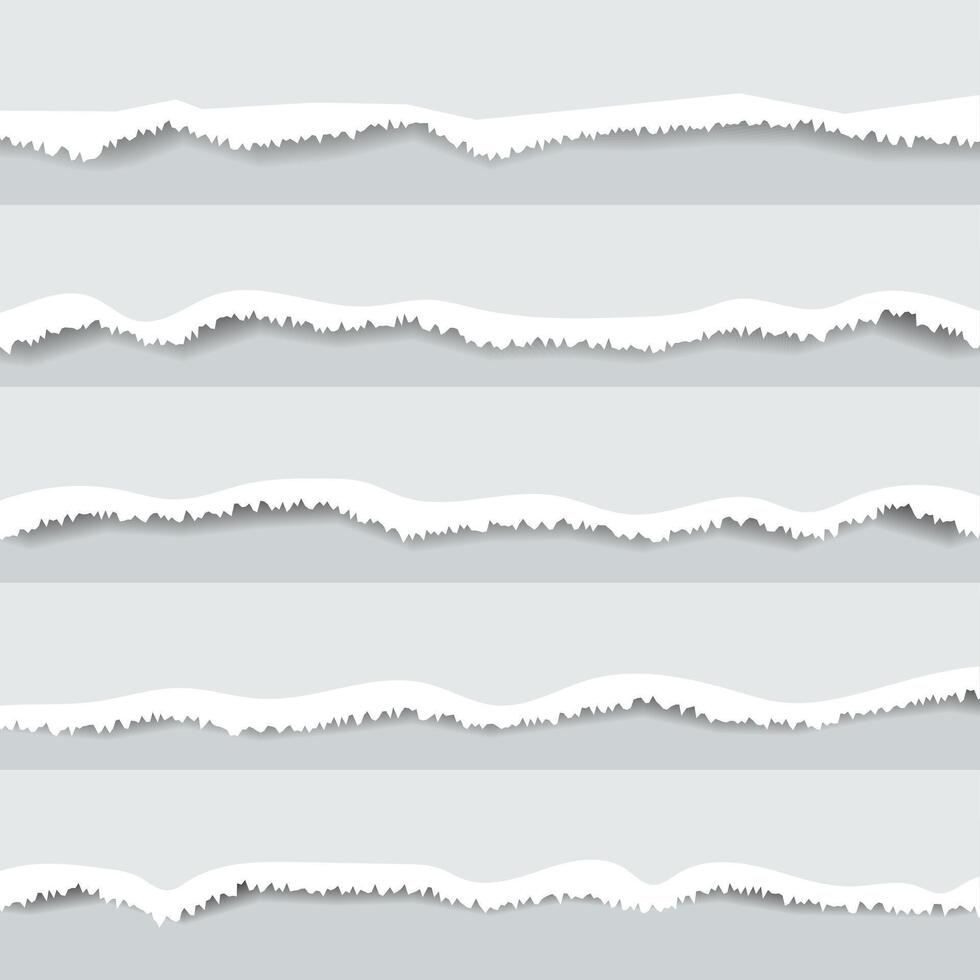 Torn edges paper pattern. illustration. vector