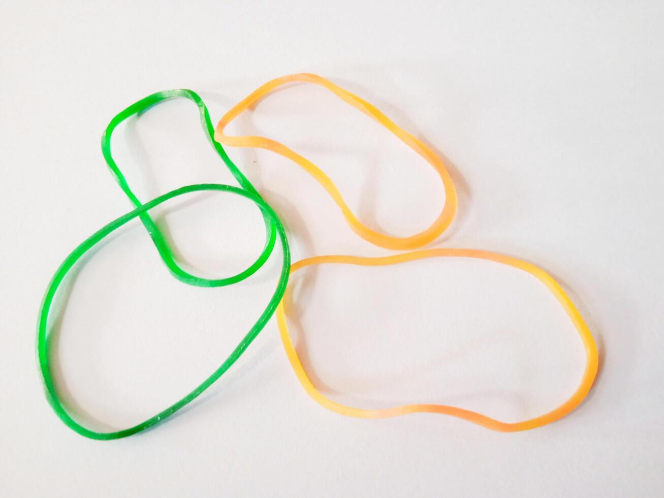 rubber bracelet with white background photo
