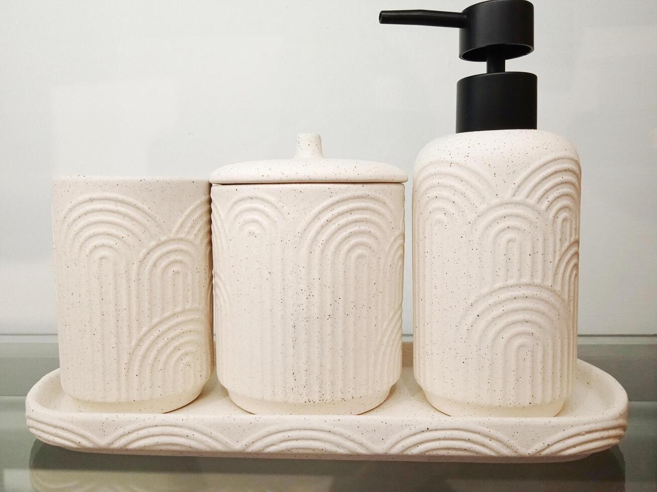 Modern bathroom set photo