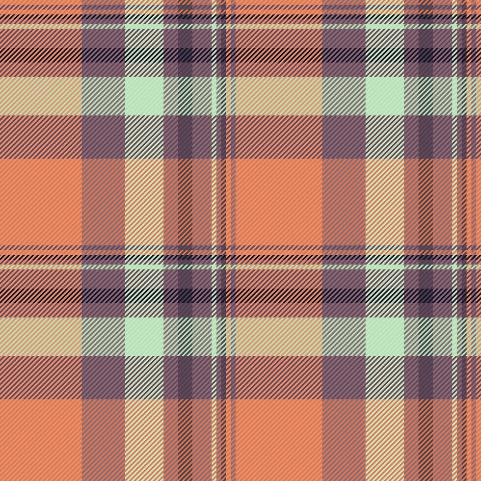 Tartan seamless fabric of texture pattern with a plaid textile background check. vector