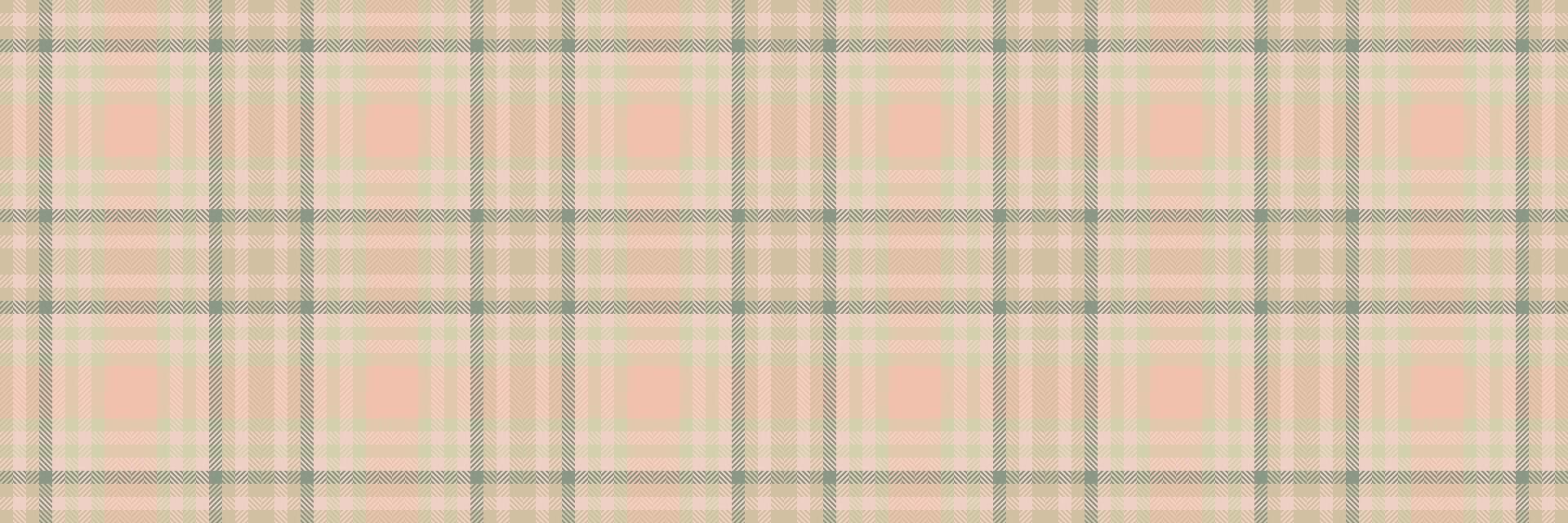 Female background fabric tartan, subtle seamless plaid texture. Classic textile pattern check in light and pastel colors. vector