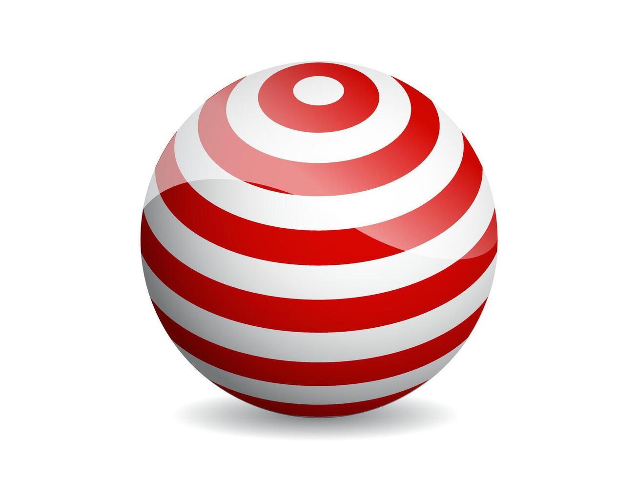 3D ball abstract illustration. Pattern sphere modern design. Round shape globe on white background. vector