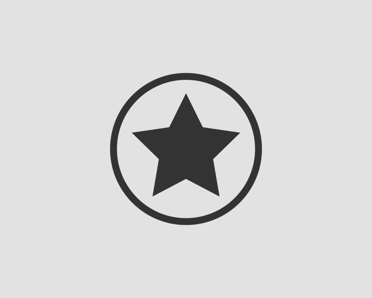 Star icon silhouette isolated on white background. vector