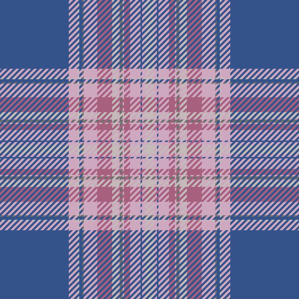 Plaid check pattern. Seamless fabric texture. Tartan textile print. vector