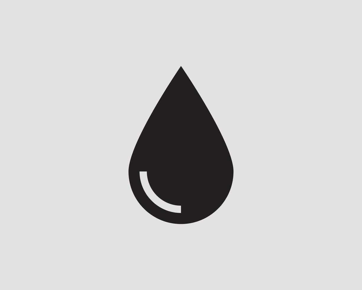 Drop water icon isolated design element vector