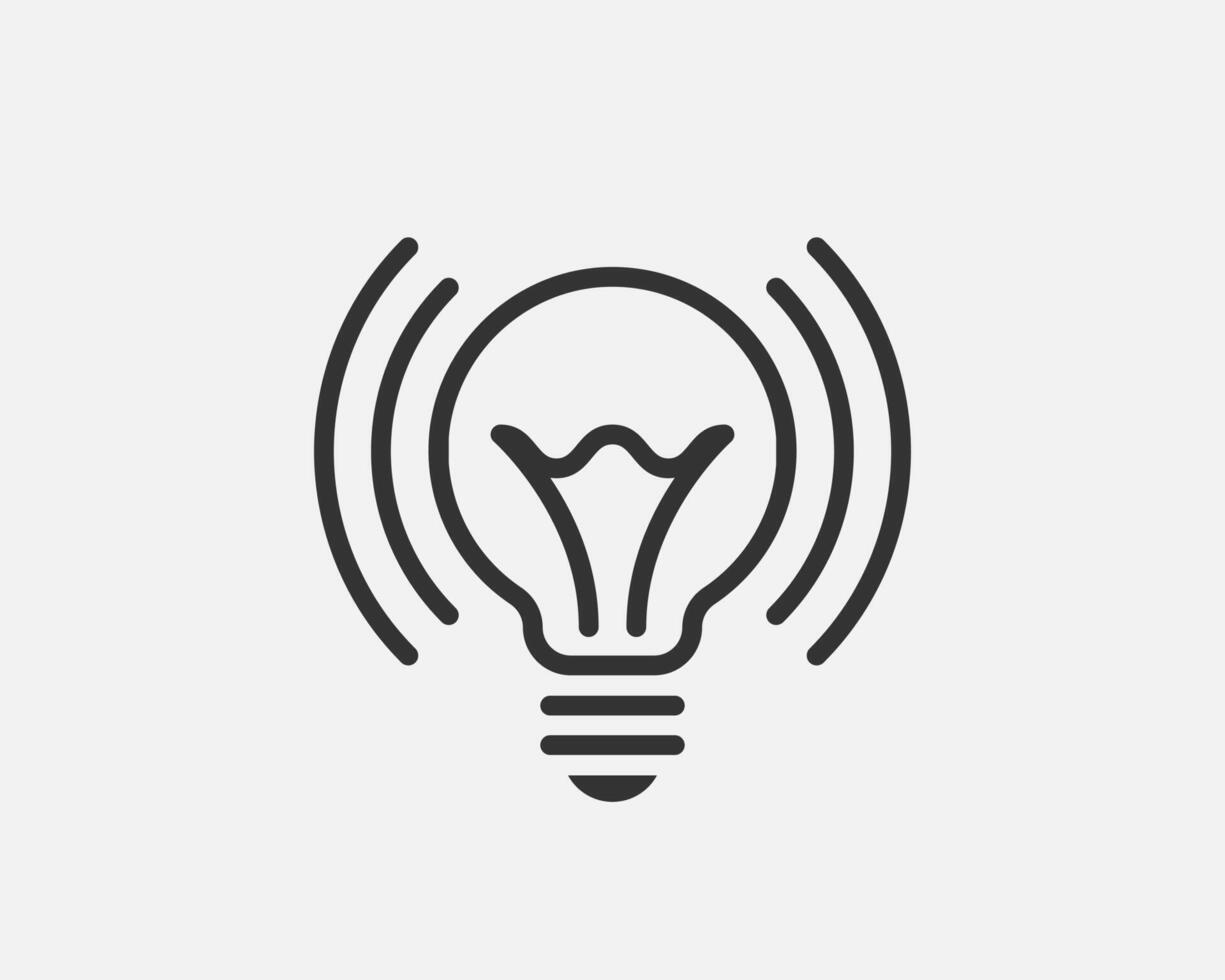 Light bulb icon . Llightbulb idea logo concept. Lamp electricity icons web design element. Led lights isolated silhouette. vector