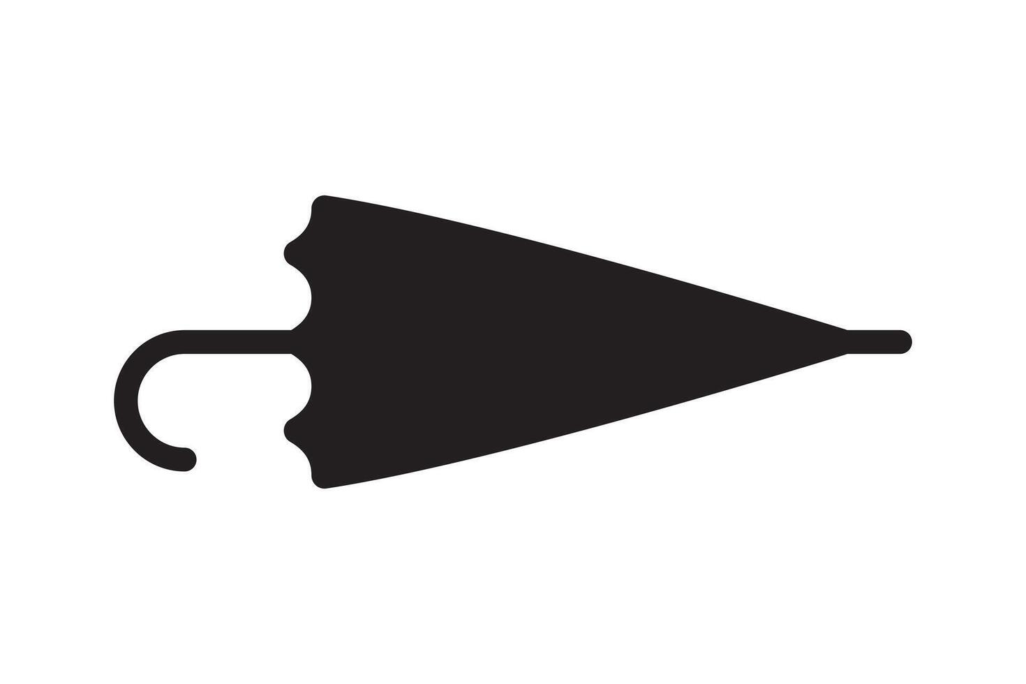 Umbrella rain protection icon. Parasol for rainy day protect. vector
