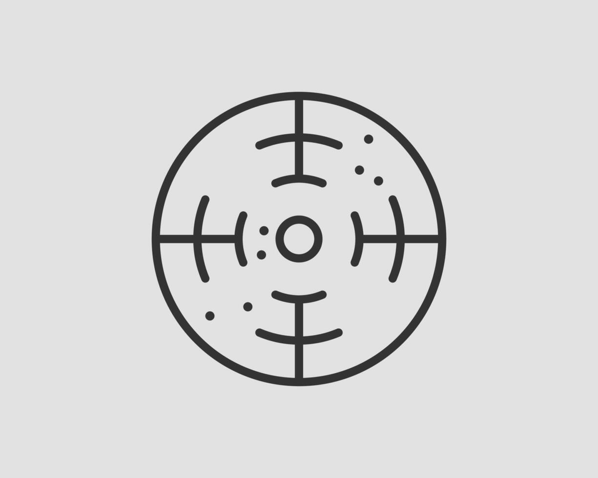 Target icon symbol of army vector