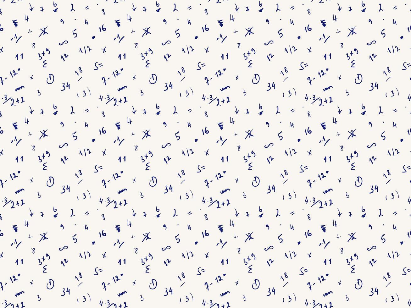 Education pattern seamless design. Back to school hand drawn background. vector
