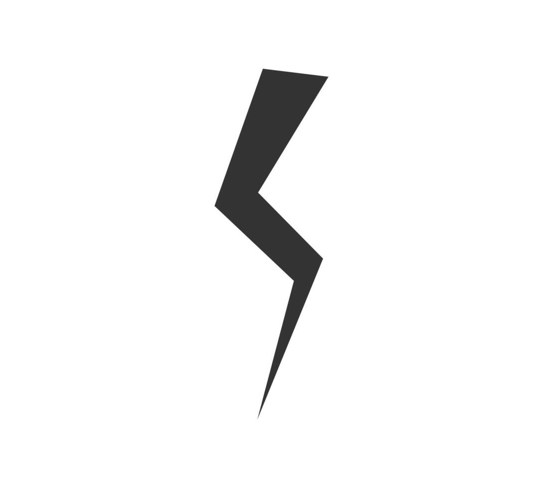 Power energy emblem. Electricity flash symbol. Charge or danger icon vector