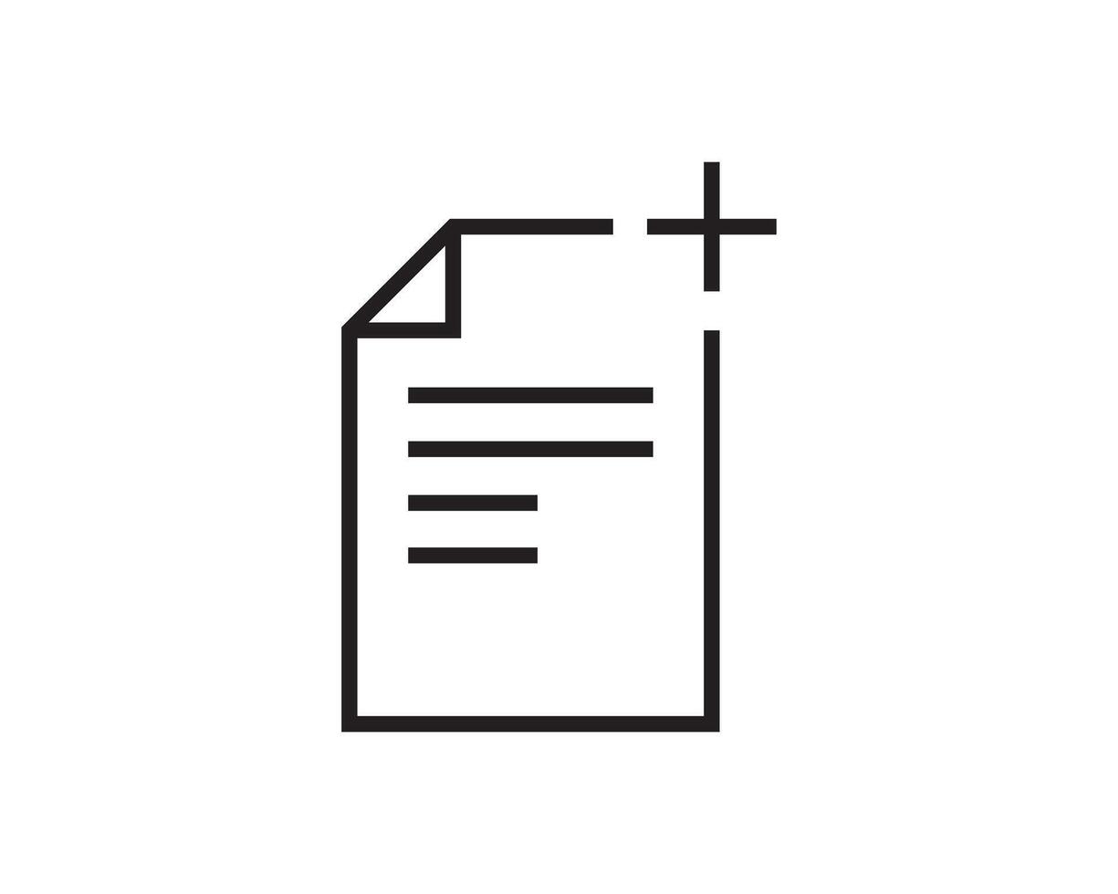 Note icon sign. Paper message or document page. vector