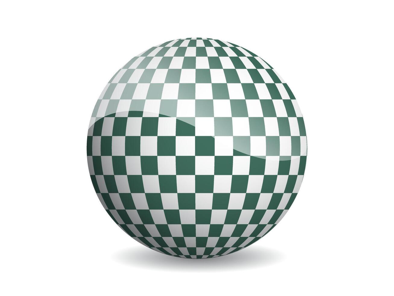 3D ball abstract illustration. Pattern sphere modern design. Round shape globe on white background. vector