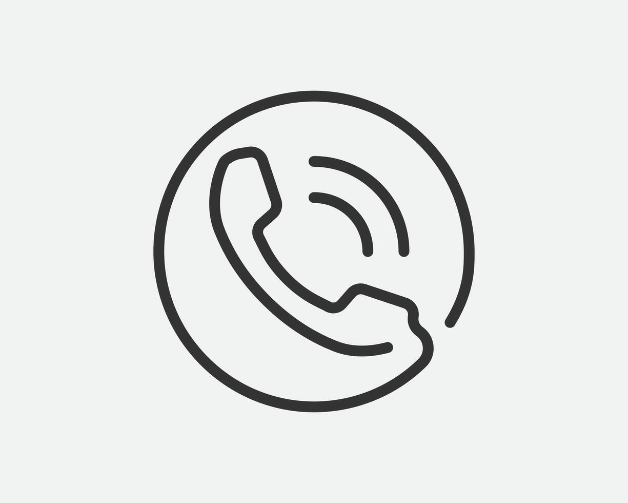 Phone icon illustration. Call center app. Telephone icons trendy flat style. Contact us line silhouette. vector