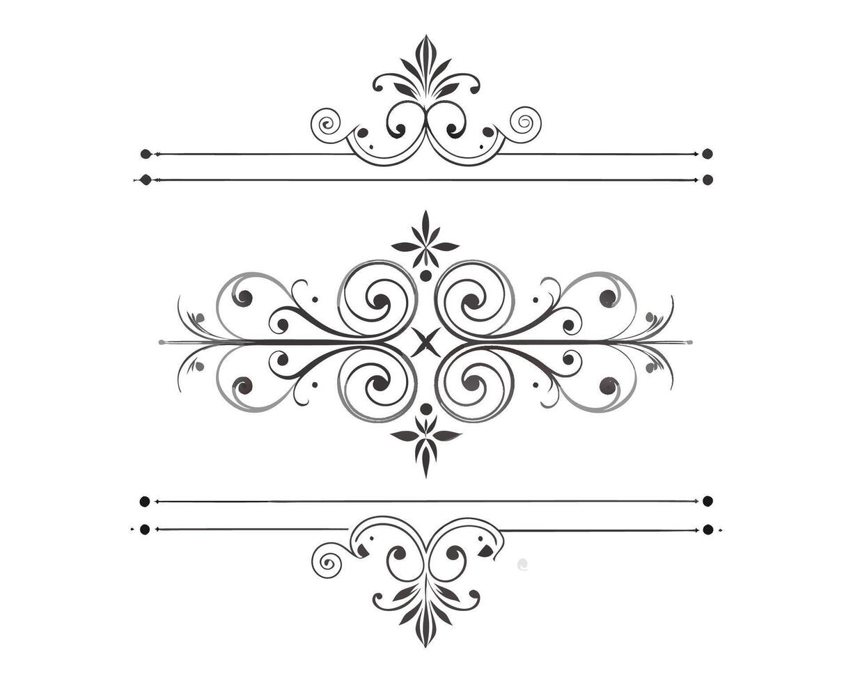 a set of decorative elements on a white background vector