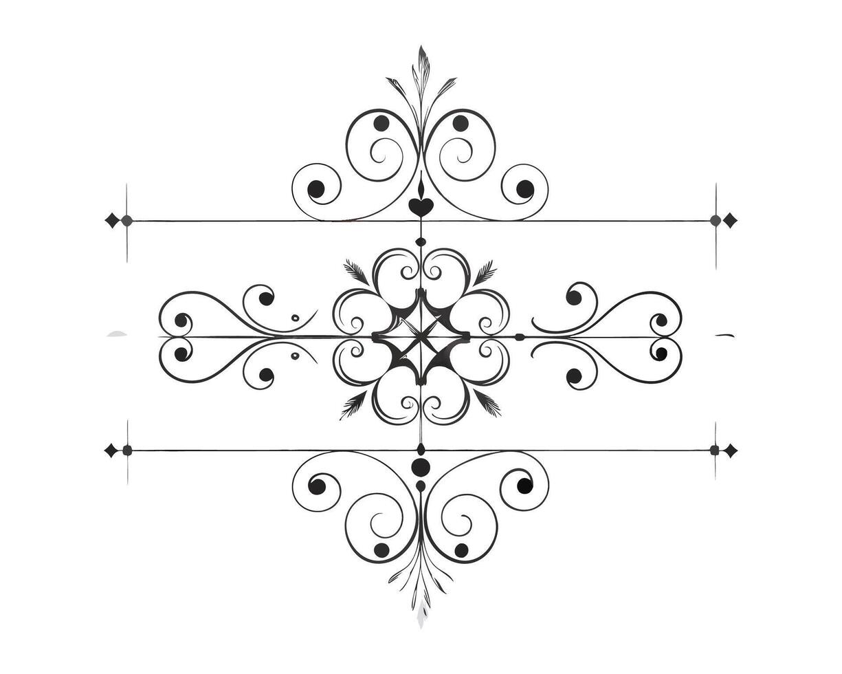 Fancy Decorative Ornamental Lines. vector