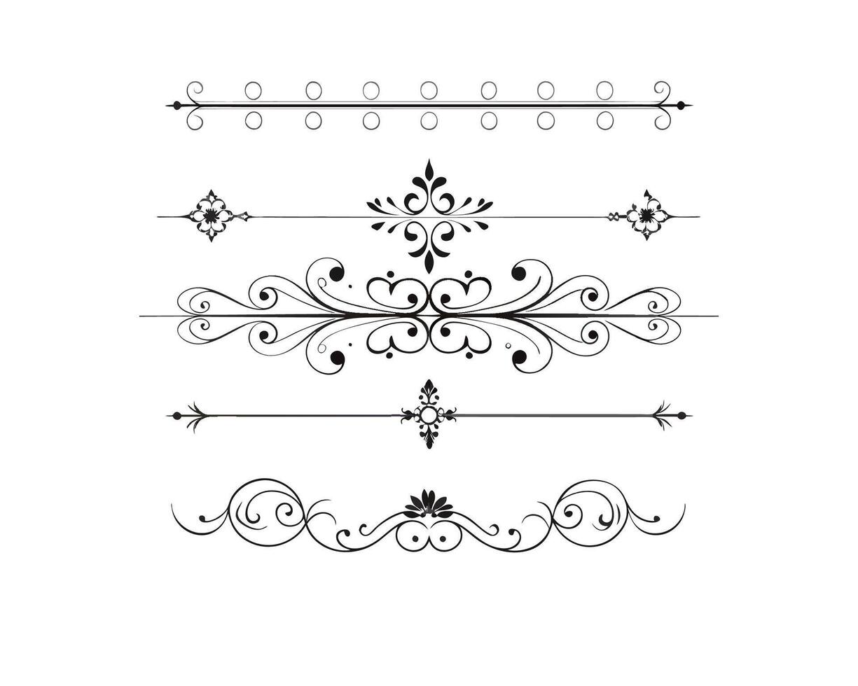 a set of decorative elements, including a scroll, scroll, and scroll vector